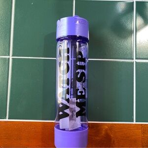 PINK Victoria's Secret Purple Water Bottle with Bold Text